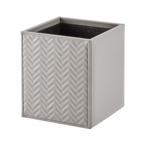 GB-Riviere-WB-TS-sm-Ivo-HarringboneBin-SM-GREY-CUTOUT01-1200x1200-100KB Riviere Ivo Herringbone Leather Waste Bin | Kneen & Co