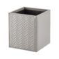 Riviere Ivo Herringbone Leather Waste Bin | Kneen & Co