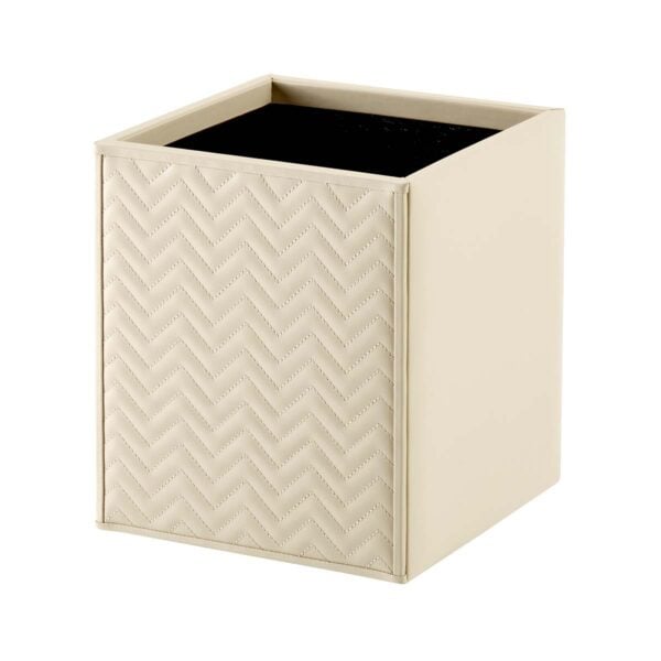 GB-Riviere-WB-TS-sm-Ivo-HerringboneBin-SM-IVORY-CUTOUT01-1200x1200-100KB Riviere Ivo Herringbone Leather Waste Bin | Kneen & Co