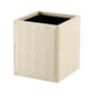Riviere Ivo Herringbone Leather Waste Bin | Kneen & Co