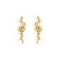 Georg Jensen Moonlight Grapes Small Earrings in 18 KT Yellow Gold With Diamonds 0.07 CT | Kneen & Co