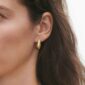 Georg Jensen Reflect Earrings Gold | Kneen & Co