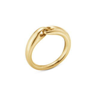 Georg Jensen Reflect Small Link Ring Gold | Kneen & Co