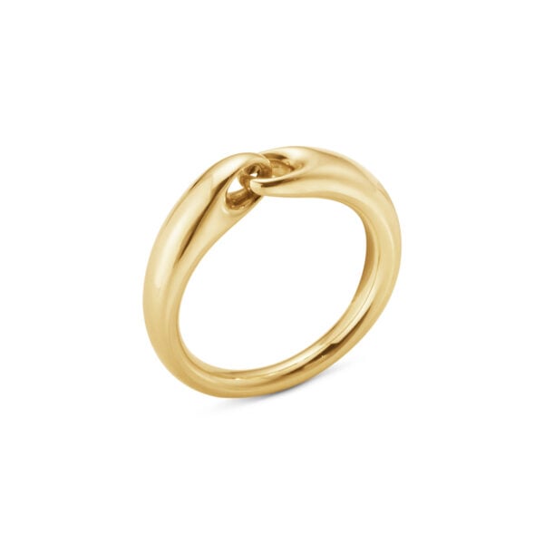 GJensen-20001173-REFLECT-SMALL-LINK-RING-1647A-YG-1200x1200-100KB Georg Jensen Reflect Small Link Ring Gold | Kneen & Co