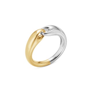 Georg Jensen Reflect Small Ring Gold & Silver | Kneen & Co