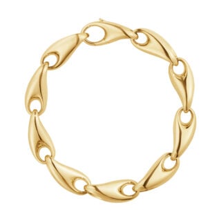 Georg Jensen Reflect Large Bracelet Gold | Kneen & Co