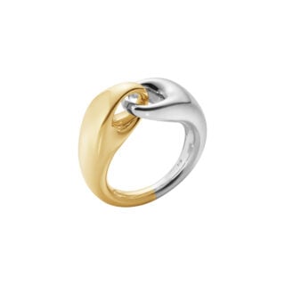 Georg Jensen Reflect Large Link Ring Gold & Silver