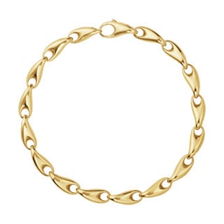 Georg Jensen Reflect Slim Bracelet Gold | Kneen & Co