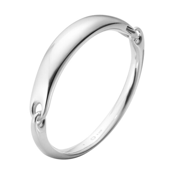 GJensen-20001303-REFLECT-ID-BANGLE-652D-SLVR-1200x1200-100KB Georg Jensen Reflect ID Bangle Silver | Kneen & Co
