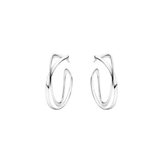Georg Jensen Earhoop Silver | Kneen & Co
