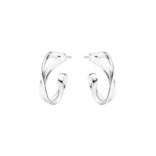 Georg Jensen Infinity Earhoops Silver | Kneen & Co