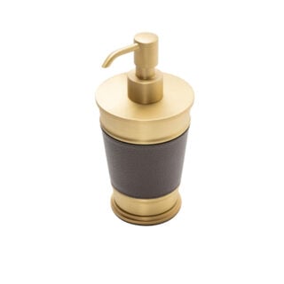 Giobagnara Manhattan Leather Soap Dispenser
