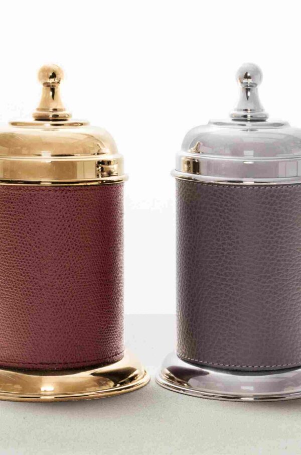 HB431_Dubai_round_box_SMALL_DETAIL01-100KB Giobagnara Dubai Leather Box Small