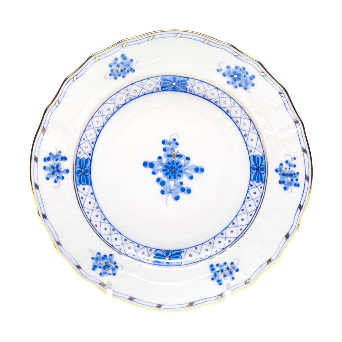 Herend Blue Garden Bread & Butter Plate - Kneen & Co.