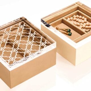 Riviere Iris and Febe Leather Jewelry Box | Kneen & Co