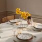 Royal Copenhagen Blue Fluted Plain Dinnerware set on table | Kneen & Co