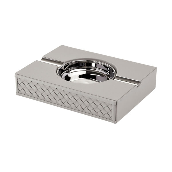 GB-RIVIERE-CA-INT-Zeno-Handwoven-Ashtray-GREY-CUTOUT01-1200x1200-100KB Riviere Zeno Leather Ashtray | Kneen & Co