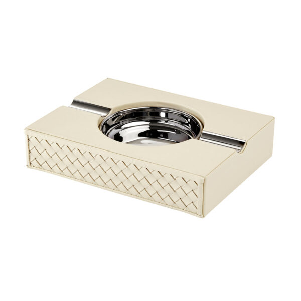 GB-RIVIERE-CA-INT-Zeno-Handwoven-Ashtray-IVORY-CUTOUT01-1200x1200-100KB Riviere Zeno Leather Ashtray | Kneen & Co