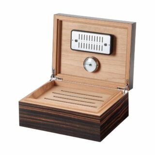 Riviere Rieti Ebony Humidor | Kneen & Co