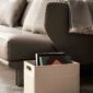 Riviere Emy Handwoven Leather Magazine Holder | Kneen & Co