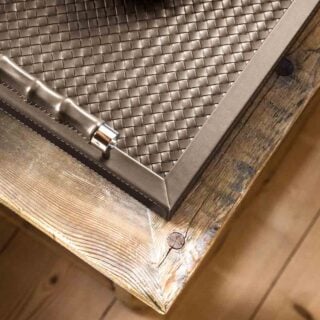 Riviere Lea Leather Tray | Kneen & Co