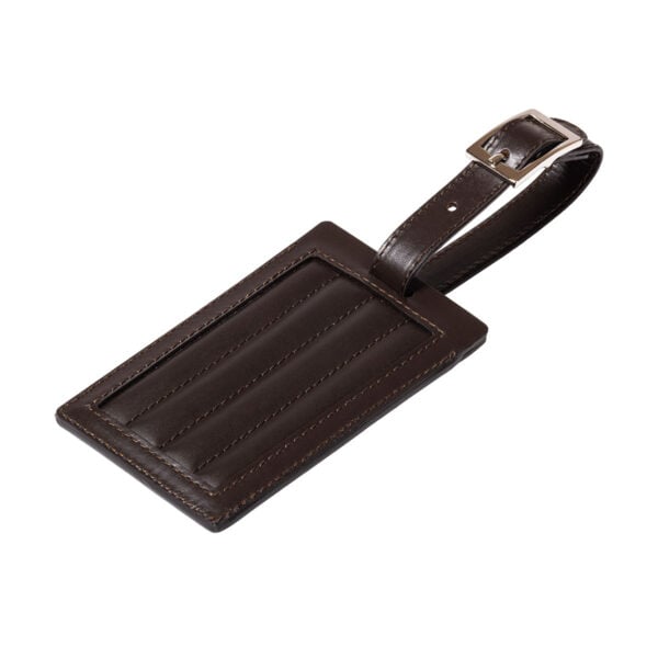 GB-RIVIERE-LTAG-TC-LuggageTag-Lines-RV25Moka-Front-CUTOUT01-1200x1200-100KB Riviere Leather Luggage Tag | Kneen & Co