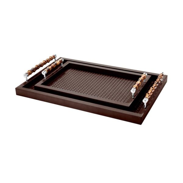 Riviere Frida Leather Tray | Kneen & Co