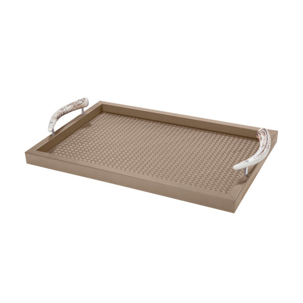 GB-RIVIERE-VG-INT-C-Dafne-Tray-TAUPE-1200x1200-100KB Riviere Dafne Woven Leather Tray | Kneen & Co
