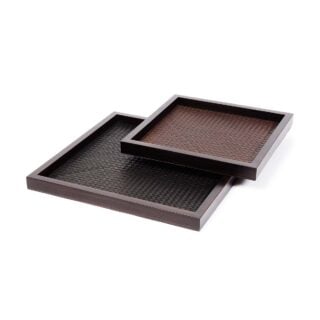 Riviere Febe Leather Tray | Kneen & Co