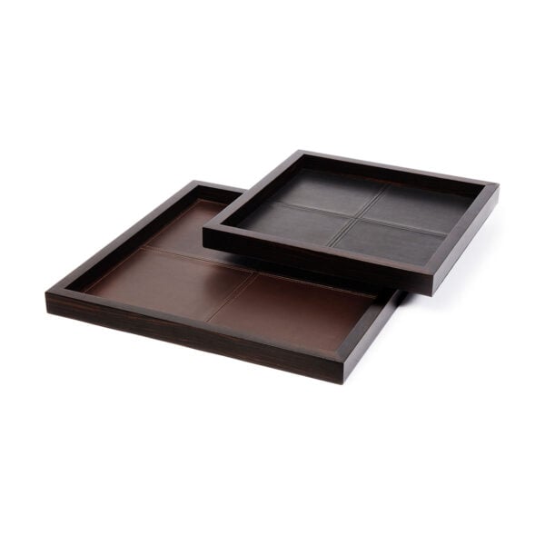 GB-RIVIERE-VGQ-EP-VPQ-EP-Febe-Stiched-SQRTray-Stitched-Leather-Lining-BLK-MOKA-Frame-EBONY-CUTOUT01-1200x1200-100KB Riviere Febe Leather Tray | Kneen & Co