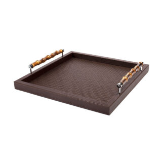 Riviere Frida Leather Tray | Kneen & Co