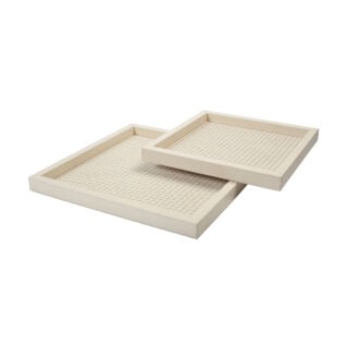 Riviere Febe Leather Tray | Kneen & Co