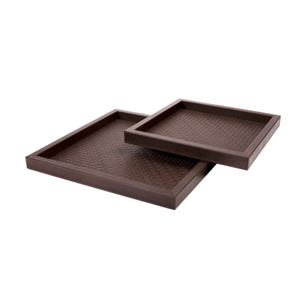 Riviere Febe Leather Tray | Kneen & Co