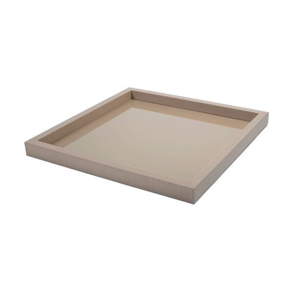 GB-RIVIERE-VGQ-LP-Febe-Lacquer-SQRTray-LeatherFrame-TAUPE-LG-CUTOUT01-1200x1200-100KB Riviere Febe Leather Tray | Kneen & Co