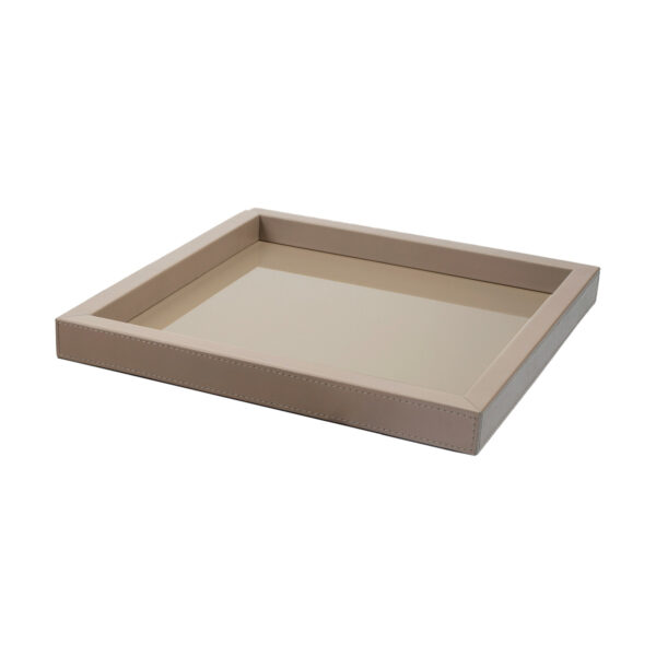 GB-RIVIERE-VGQ-LP-Febe-Lacquer-SQRTray-LeatherFrame-TAUPE-LG-CUTOUT02-1200x1200-100KB Riviere Febe Leather Tray | Kneen & Co