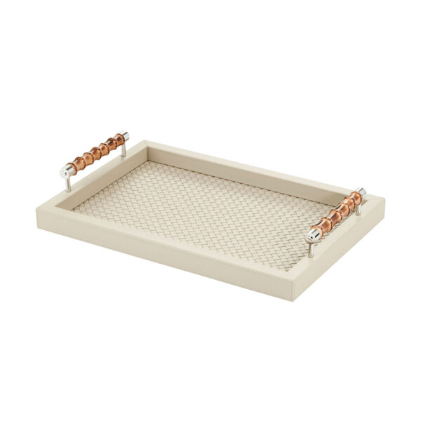 GB-RIVIERE-VP-INT-B-Frida-Handwoven-RectangularTray-wBAMBOO-Handles-SM-IVORY-CUTOUT01-1200x1200-100KB Riviere Frida Leather Tray | Kneen & Co