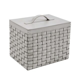 Riviere Barcellona Rectangular Leather Basket | Kneen & Co