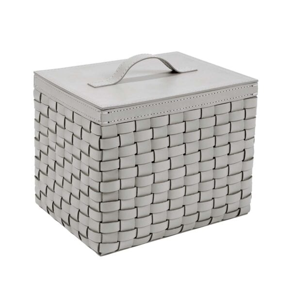 Riviere Barcellona Rectangular Leather Basket | Kneen & Co