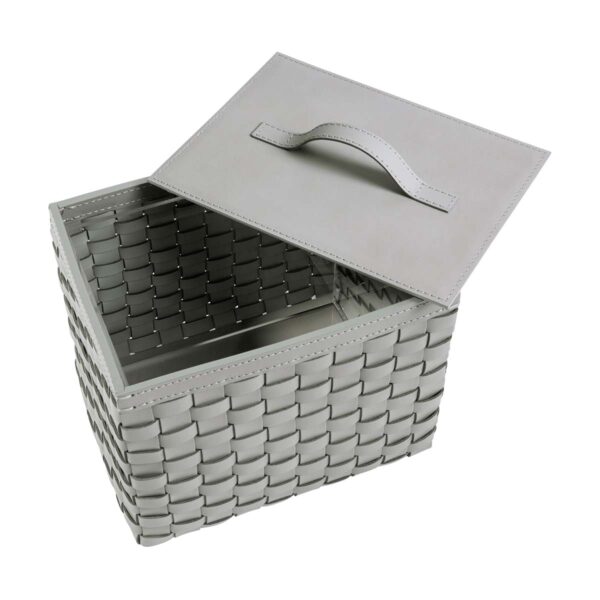 Riviere Barcellona Rectangular Leather Basket | Kneen & Co