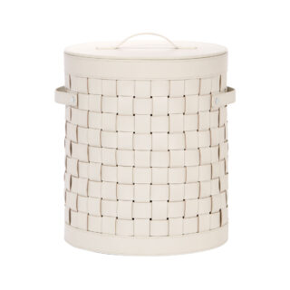 Riviere Barcellona Round Leather Basket | Kneen & Co