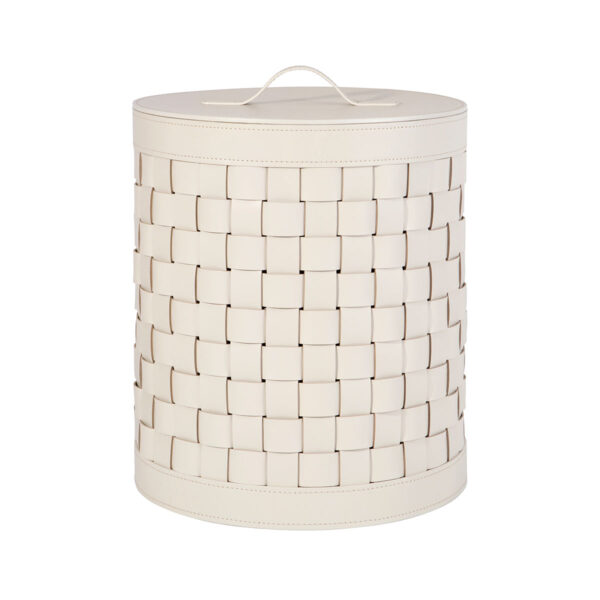 Riviere Barcellona Round Leather Basket | Kneen & Co