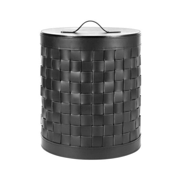 Riviere Barcellona Round Leather Basket | Kneen & Co