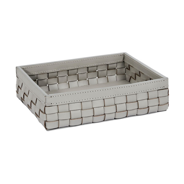 Riviere Barcellona Rectangular Leather Basket | Kneen & Co