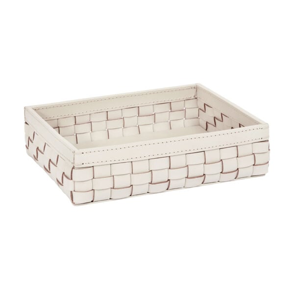 Riviere Barcellona Rectangular Leather Basket | Kneen & Co