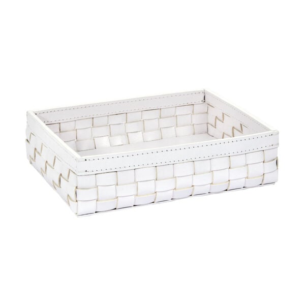 Riviere Barcellona Rectangular Leather Basket | Kneen & Co