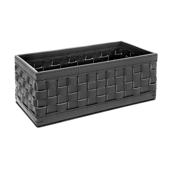 Riviere Barcellona Rectangular Leather Basket | Kneen & Co