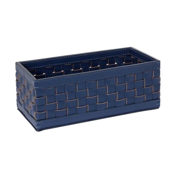 Riviere Barcellona Rectangular Leather Basket | Kneen & Co