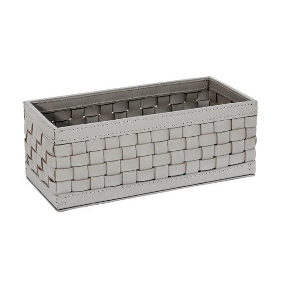 Riviere Barcellona Rectangular Leather Basket | Kneen & Co