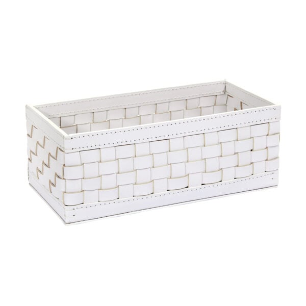 Riviere Barcellona Rectangular Leather Basket | Kneen & Co
