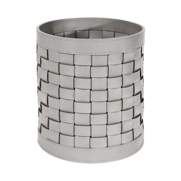Riviere Barcellona Round Leather Basket | Kneen & Co